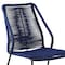 Armen Living Clip Indoor Outdoor Stackable Steel Dining Chair with Blue Rope, PK2 LCCPSIBLUE - alternate 6